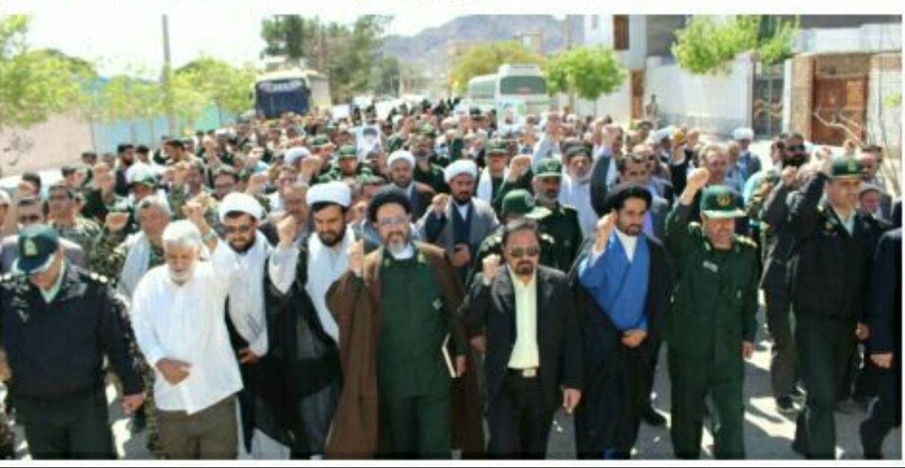 گزارش تصویری حضور نمازگزاران جمعه خواف در حمایت از سپاه پاسداران انقلاب اسلامی