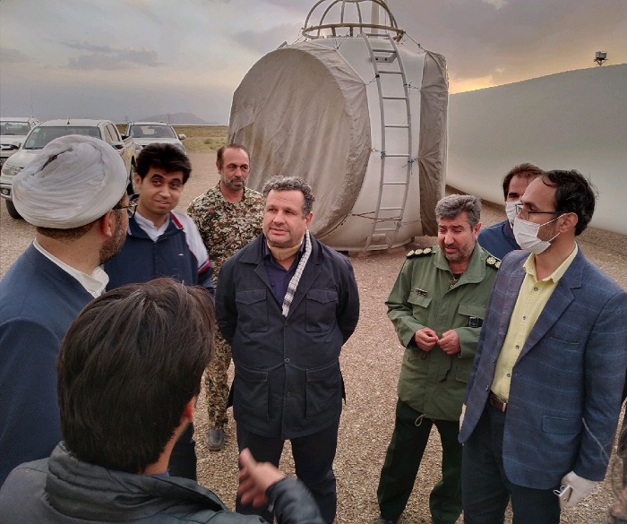 ​بازدید فرماندار خواف از نیروگاه بادی ۲.۵ مگاواتی آترین ایرانیان