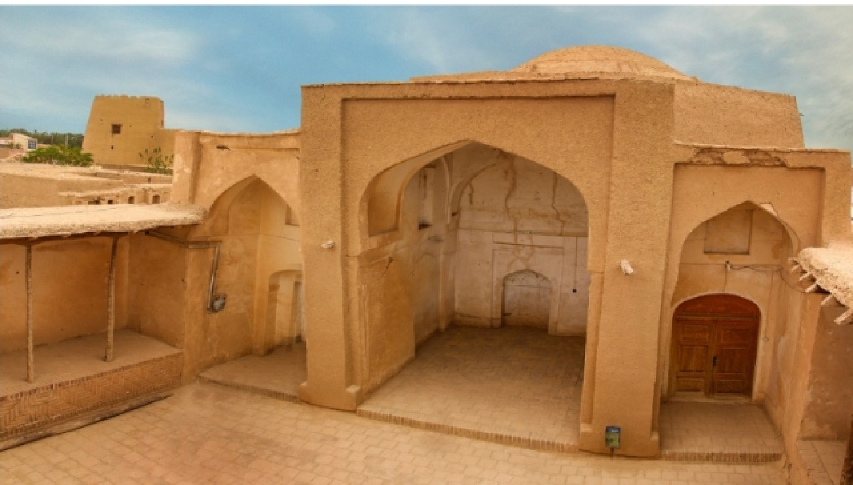 پایان مرمت مسجد گنبد شهر سنگان خواف