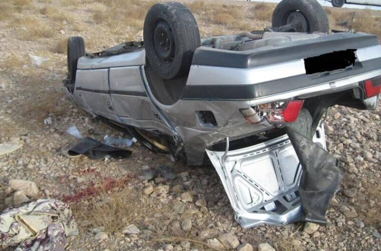 2 کشته بر اثر واژگونی خودرو در محور تایباد-خواف