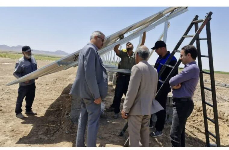 نصب اولین نیروگاه خورشیدی چاههای کشاورزی در خواف