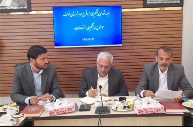 برنامه‌ریزی برای کاهش حوادث رانندگی و تصادفات در خواف
