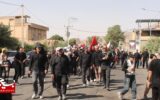عاشقان حسینی در خواف به یاد کربلا گام زدند