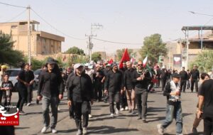 عاشقان حسینی در خواف به یاد کربلا گام زدند